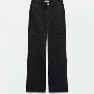 Zara Cargo Pants Black